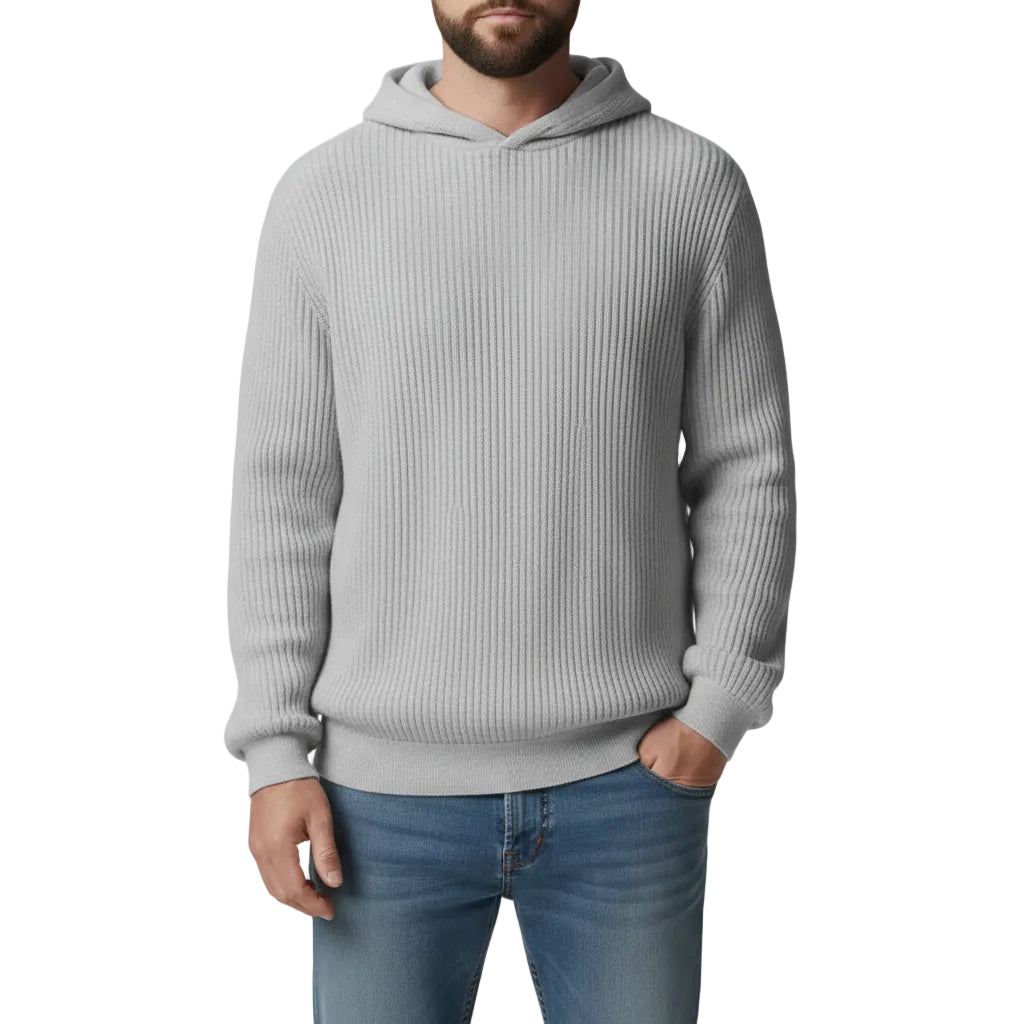 Herren Hoodie mit Rundhalsausschnitt und Lockerer Passform