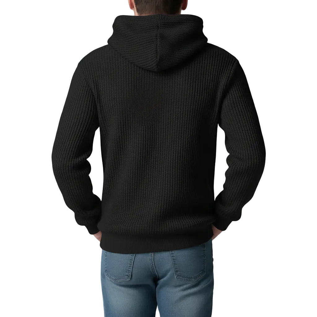 Herren Hoodie mit Rundhalsausschnitt und Lockerer Passform