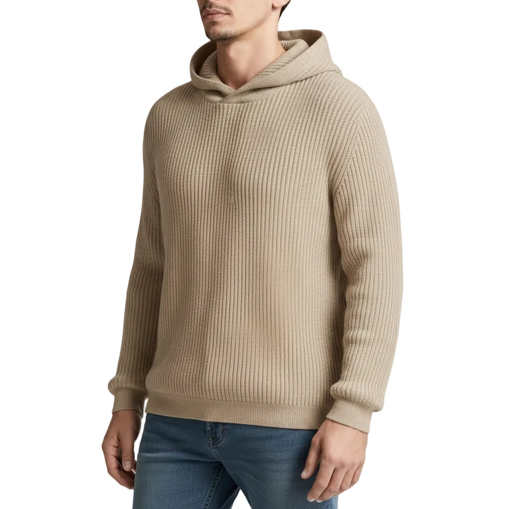 Herren Hoodie mit Rundhalsausschnitt und Lockerer Passform