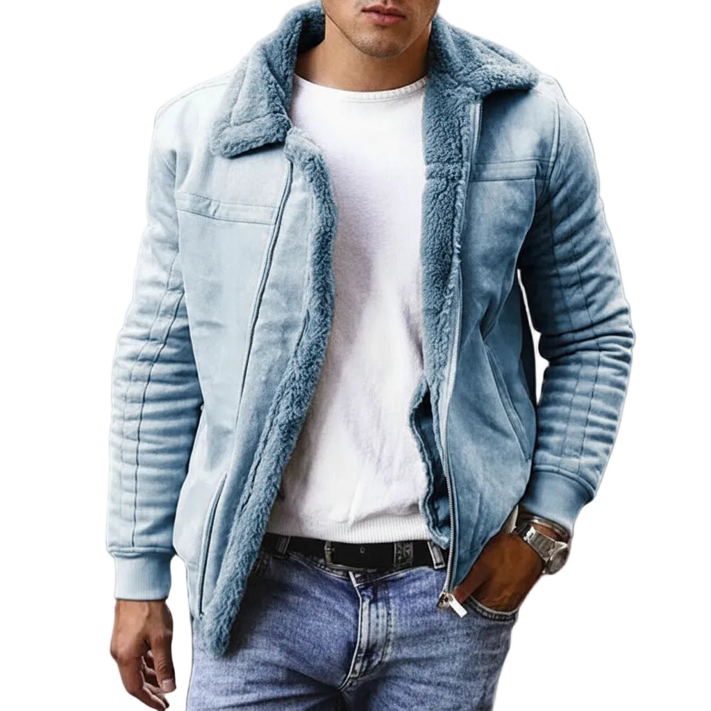 Herren Jacke mit Reißverschluss und Schmaler Passform