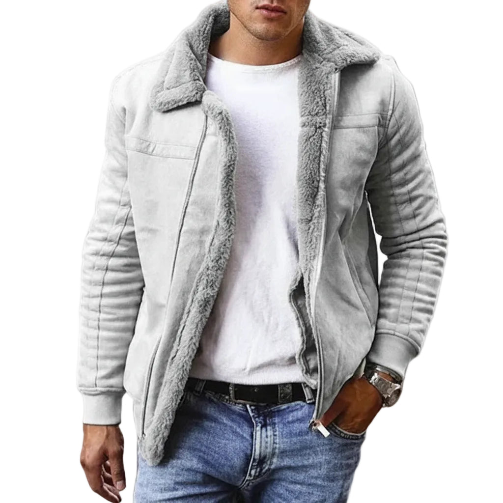 Herren Jacke mit Reißverschluss und Schmaler Passform