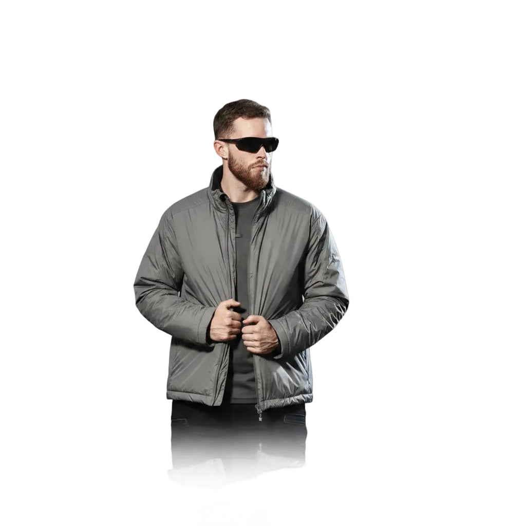 Herren Langarm Jacke mit Reißverschluss und Lockerer Passform