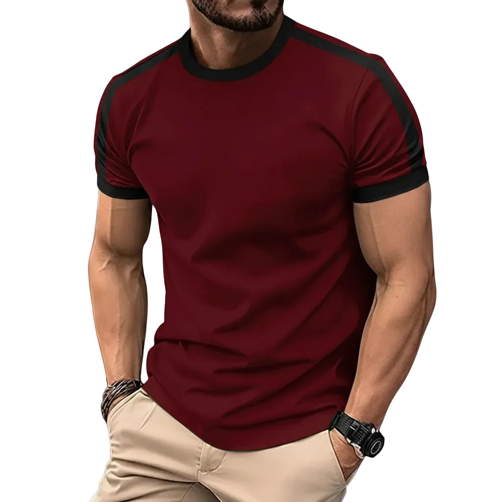 Herren Sport T-Shirt mit Kurzarm und Rundhalsausschnitt