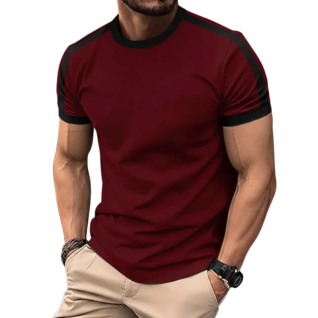 Herren Sport T-Shirt mit Kurzarm und Rundhalsausschnitt