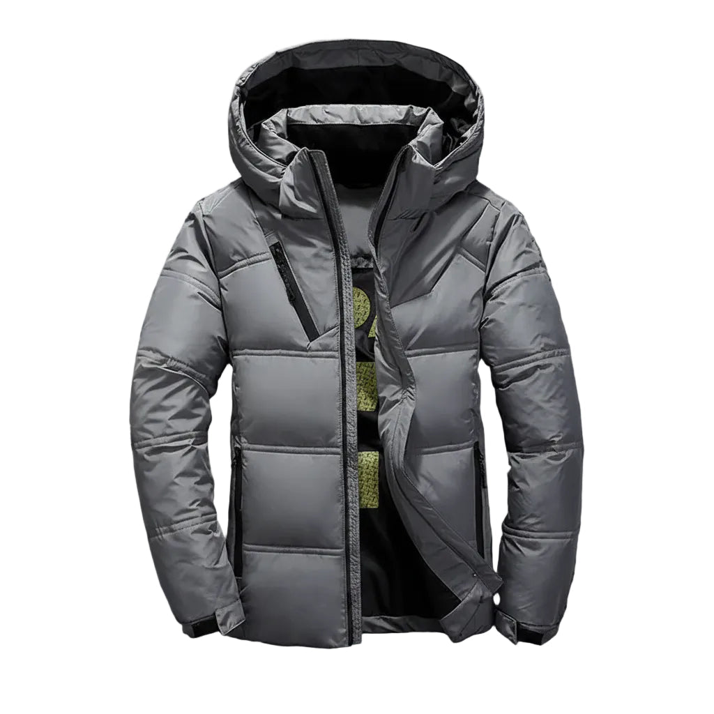 Herren Winterjacke mit Reißverschluss und Langarm